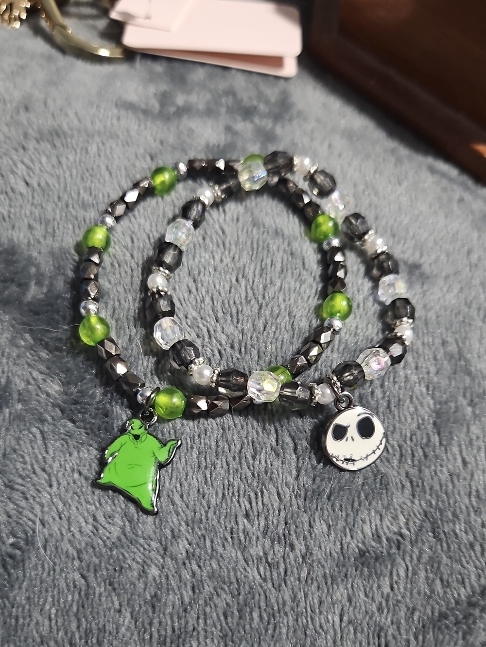 Nightmare Before Christmas Beaded Bracelet Set